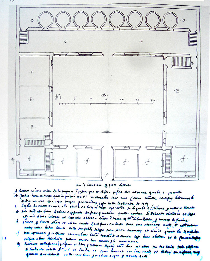 pianta del palazzo comunale